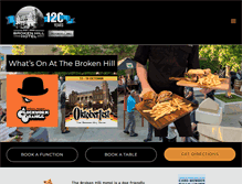 Tablet Screenshot of brokenhillhotel.com.au